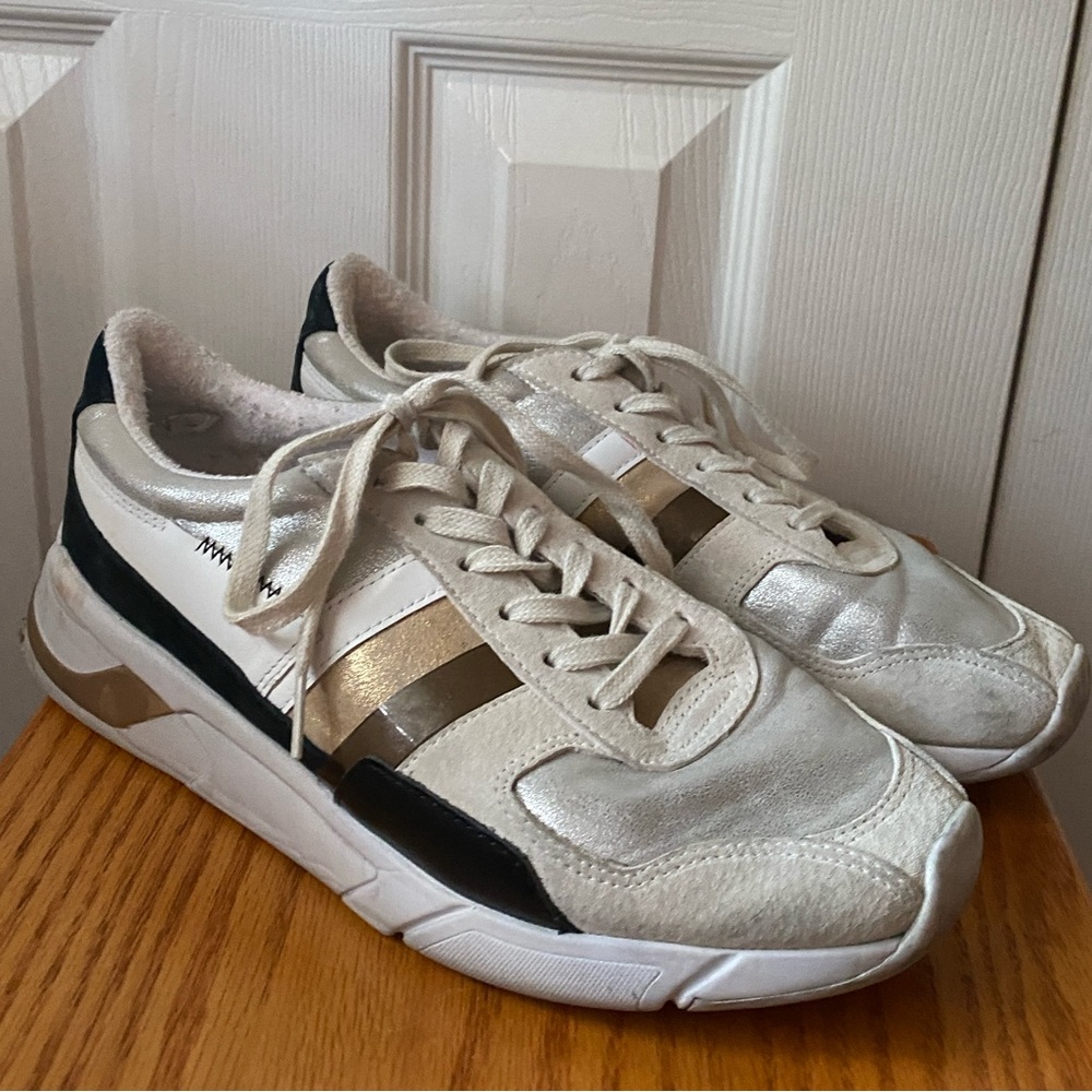 Gola Classics Eclipse Mode Silver/Gold/Multi Jogger Style Sneakers SZ 10‎